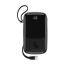 BASEUS 10000mAh Power Bank with Type C Cable , USB C Dual USB Output -PPQD-A01