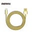 Remax RC-080a 1M USB To Type-C Data Sync Charging Cable - Golden