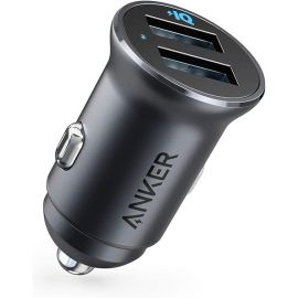 Anker PowerDrive 2 Alloy Metal 24W Mini Car Charger 2 Ports- A2727 Available in thebrandstore.pk 