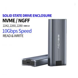 Acasis M13 M2 NVME Universal Mobile Solid State Drive Enclosure Type-C 3.1 for Dual & Single Cut Supported 2242, 2260 & 2280