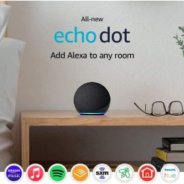 Amazon Echo Dot-4, is a smart speaker that can be operated by voice - even from a distance. · Echo Dot (4th Gen) has a new spherical design and improved bass performance 