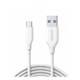 Anker A8163H21 PowerLine 3ft USB-C to USB 3.0 - White - 18 Months Anker Official Warranty