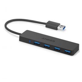 Anker A7516011 4-Port USB 3.0 Ultra Slim Data Hub Extended Cable for MacBook, Mac Pro / mini, iMac, Surface Pro, XPS, Notebook PC, USB Flash Drives, Mobile HDD