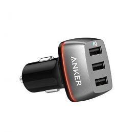 Anker A2231 Powerdrive+3 The Premium 36w And 3 Port Usb Car Charger
