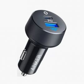 Anker A2732 PowerDrive PD+2 Dual Port High Speed 35W Car Charger For Phones & Tablets,20W USB-C,15W USB-A Port