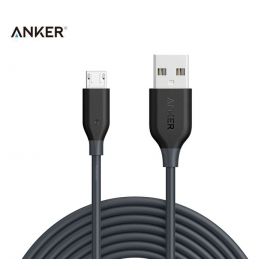 Anker A8134 PowerLine 10 Ft Aramid Fiber Fast Charging Micro USB Data Cable