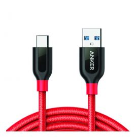 Anker A8169H91 PowerLine+ 6ft USB-C To USB 3.0 High Durability Data Cable