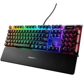 SteelSeries Apex Pro Mechanical Gaming Keyboard – Adjustable Actuation Switches – World’s Fastest Mechanical Keyboard – OLED Smart Display
