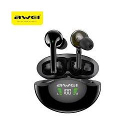 Awei T12P TWS Earphone Dual Dynamic Driver Wireless Bluetooth Headset