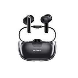 Awei T52 Wireless Bluetooth 5.3 Earphones In-Ear TWS Bass Headphones With Mic Transparent Earbuds HiFi Stereo Headset 300mAh