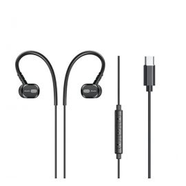 Awei TC-6 Wired Earphone Ear Hook For Phone Type-C Headset Stereo Deep Bass Sport Earbuds