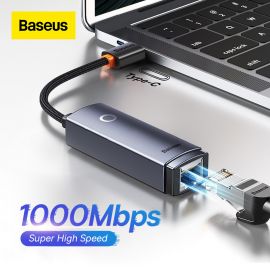 Baseus Air Joy 1000Mbps Super high Speed Ethernet Adapter Type-C to RJ45 LAN Port