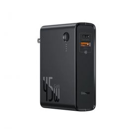 Baseus Power Station (GaN) 2 In 1 Quick Charge Power Bank & Charger C+U 10000mAh 45W CN Black Price In Pakistan
