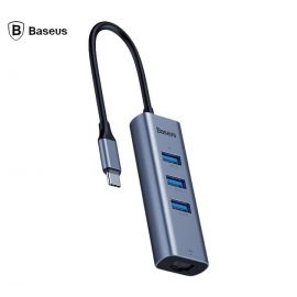 Baseus Enjoy Series USB-C / Type-C to USB 3.0 x 3 + RJ45 Port Hub