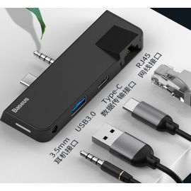 Baseus Surface Go Type-C / Audio To RJ45 / USB3.0 / Type-C / Audio Hub