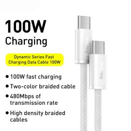 Baseus Dynamic Series 100W Fast Charging Mobile Data Cable USB-C to USB Type-C Price In Pakistan 