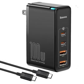 Baseus CCGAN2P-K01 GaN2 Pro Quick Charger 2C+2U 100W CN Black with Cable