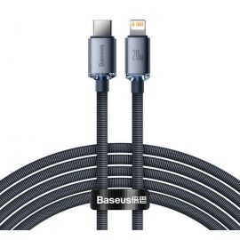 Baseus Crystal Shine Series USB-C To Lightning 20W Fast Charging Data Cable - 2M IPhones Available at thebrandstore.pk
