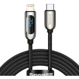 Baseus Display Fast Charging Data Cable Type-C to Lightning 20W - 1M 