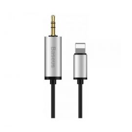 Baseus Enjoy Apple Transfer Male Audio Cable 1.2M - Silver 