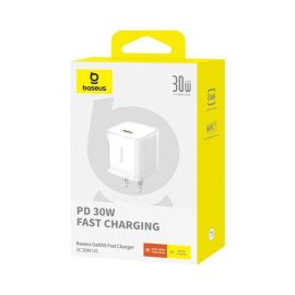 Baseus GaN5S Fast Charger 1C 20W US Moon White