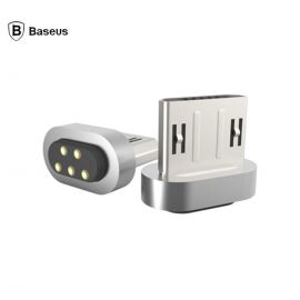 Baseus Insnap Series Magnetic Micro USB Adapter - Silver 