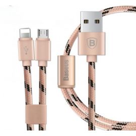 Baseus Portman Series 2 in 1 Microusb Lightning Cable For Android & iPhone
