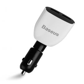 Baseus Smart Series Car Charger With Auto Voltage display Dual USB Charger 3.4A