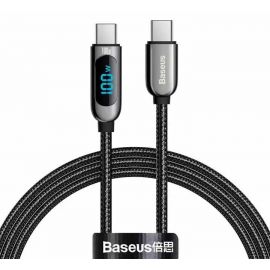 Baseus Display Fast Charging Data Cable Type-C to Type-C 100W 1m Black CATSK-B01 in Pakistan