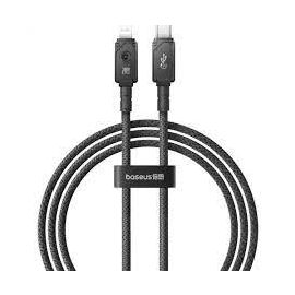 BASEUS UNBREAKABLE SERIES FAST CHARGING DATA CABLE TYPE-C TO IP 20W 2M CLUSTER BLACK
