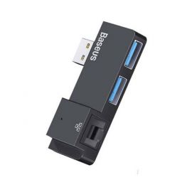 Baseus USB 2.0 to 2 USB 3.0-RJ45 Hub Converter Adapter