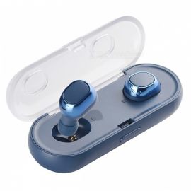TWS16 Mini Bluetooth 4.1 Wireless In-Ear Stereo Music Earbuds Earphones - Blue