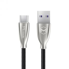 Mcdodo Type C Fabric Braided LED 5A 1M Data USB Charging Cable In Pakistan