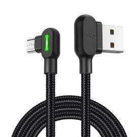 MCDODO 90 Degree Elbow Micro USB Data Cable Nylon Braided Charge Cord 1.2m In Pakistan