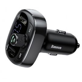 Baseus 2 in 1 Universal Car Charger And FM Transmitter Black (CCALL-TM01)