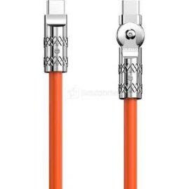 DUDAO L24CC Angled cable USB C-USB C 120W 1m rotation 180° - orange