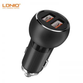 LDNIO C503Q 3.0 Quick Charge Dual USB Port Metal Car Charger