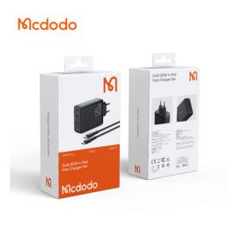 Mcdodo CH-0771 120W Fast Portable Gan Usb C Mini 4 Port Wall Charger, Usb-C Qc Pd 3.0 Adapter Compatible For Laptops, Tablets,