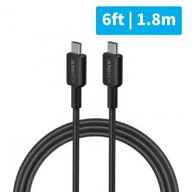 Anker, 322 A81F6 USB-C to USB-C Cable Black A81F6 Withstand any twist, tug, and tangle with premium braided nylon fiber