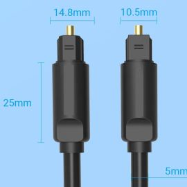 Onten 7515 Optical Digital Audio Cable, Connect PS4/X Box with the Amplifier Transmits your sound 1.3M