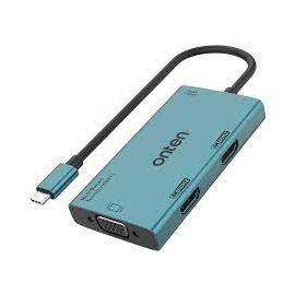 ONTEN M206 4 IN 1 TYPE-C TO DUAL HDMI + VGA + 3.5MM VIDEO ADAPTER
