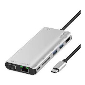ONTEN OTN-9591B 8 IN 1 MULTIFUNTION TYPE C HUB 4K@30Hz, HDMI+RJ45