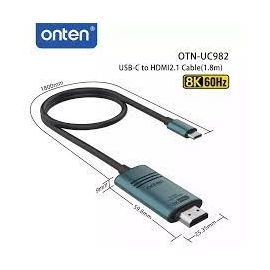 ONTEN UC982 USB-C TO HDMI 2.1 CABLE
