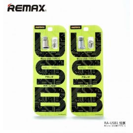 REMAX Micro USB To Type-C Smart Connection Adapter 