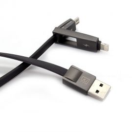 Remax RC-042T Strive 2 in 1 Data Cable Micro Usb + Lighting Cable