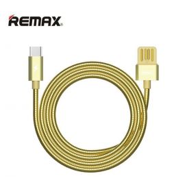 Remax RC-080a 1M USB To Type-C Data Sync Charging Cable - Golden
