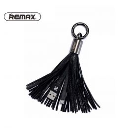 Remax RC-053m TPE Ring Key Leather Tassel USB Data Device Charging Cable 3.0A