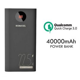 Romoss 40000mAh Power Bank PEA40 22.5W Dual Fast Charging With 3.0 & USB Type-C 