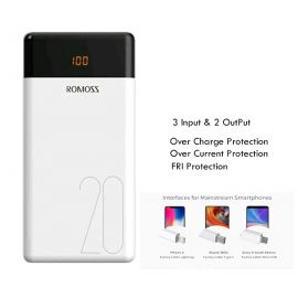 Romoss LT20 20000mAh Power Bank For Smart Device Mobile Phone Tablet 