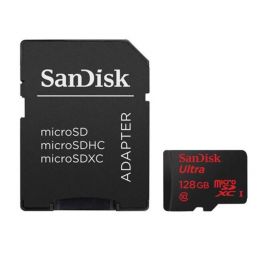 SanDisk 128GB microSDXC Memory Card Ultra Class 10 UHS-I with microSD Adapter